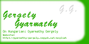 gergely gyarmathy business card